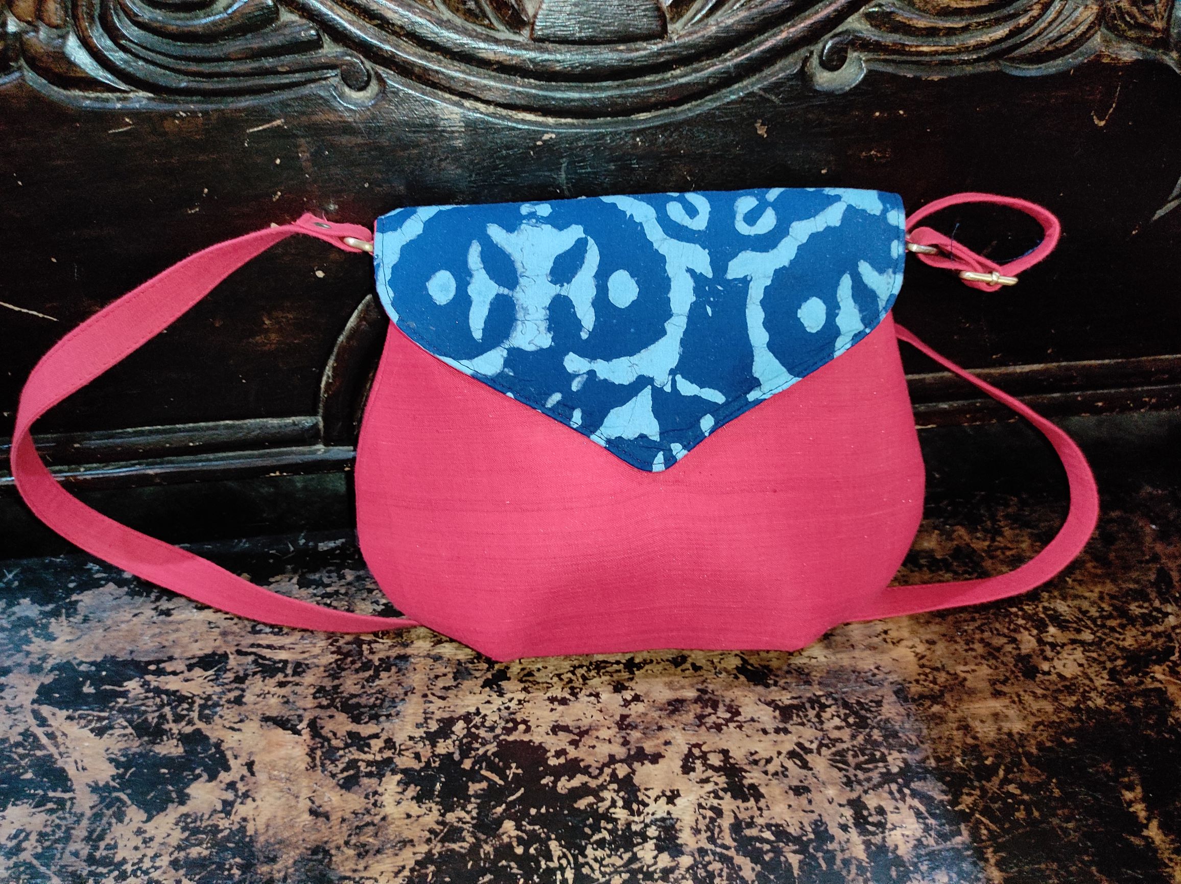 khadi sling bag